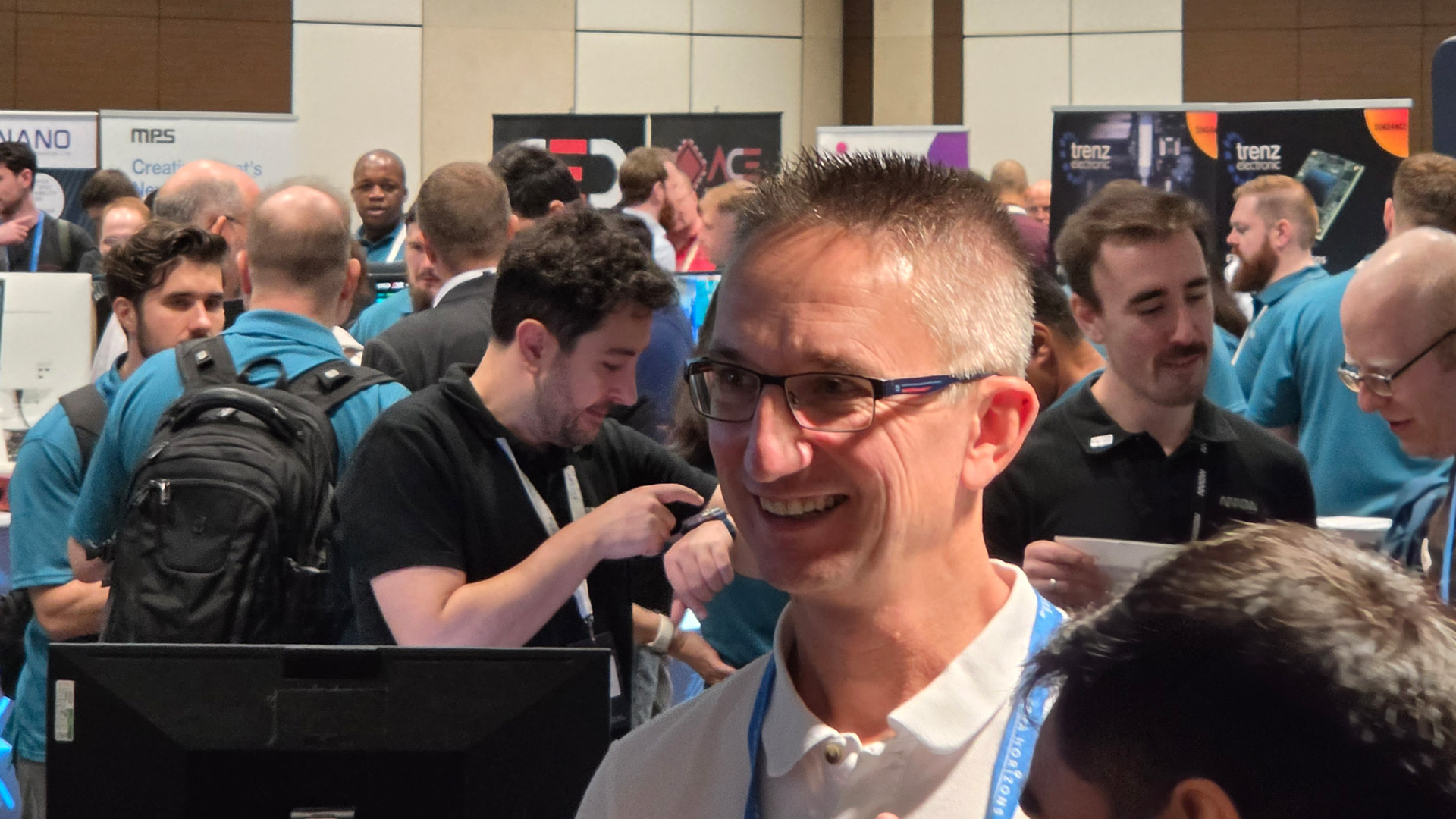 The demo floor